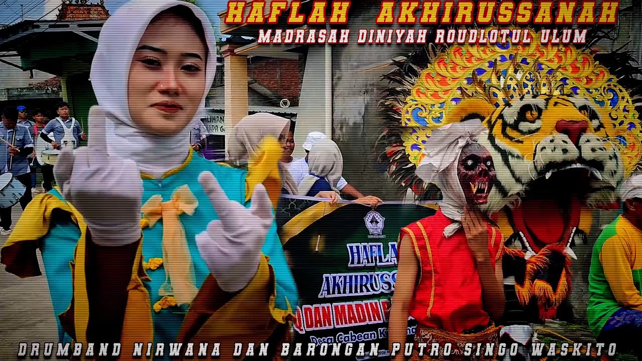 KIRAB HAFLAH DINIYAH ROUDLOTUL ULUM DESA CABEAN DEMAK