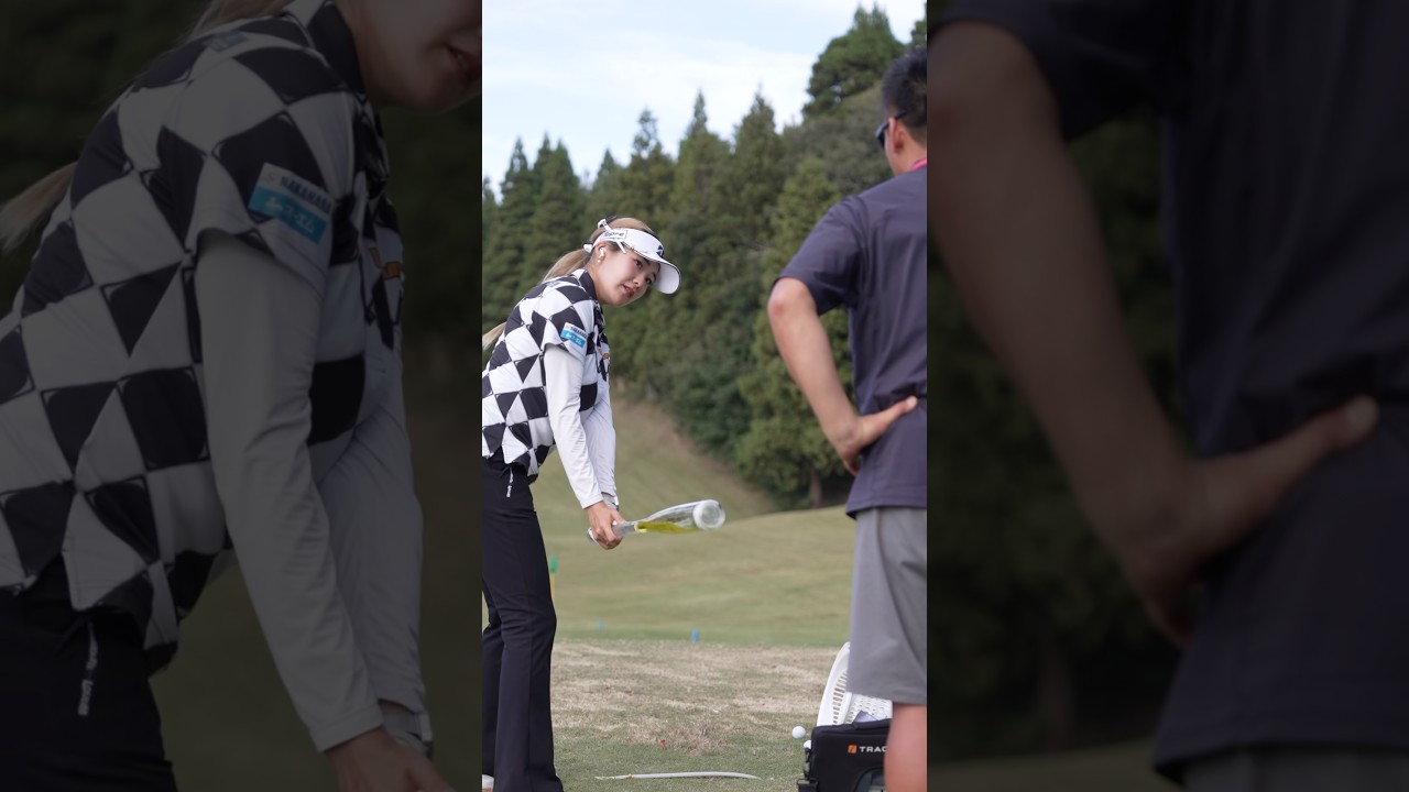 【道具にも注目🧐】試合後の練習風景⛳️ | 富士通レディース 2026 - Round2