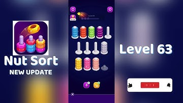 🧩 Nut Sort Level 63 Walkthrough | Step-by-Step Guide 🎮 | Mini Boss