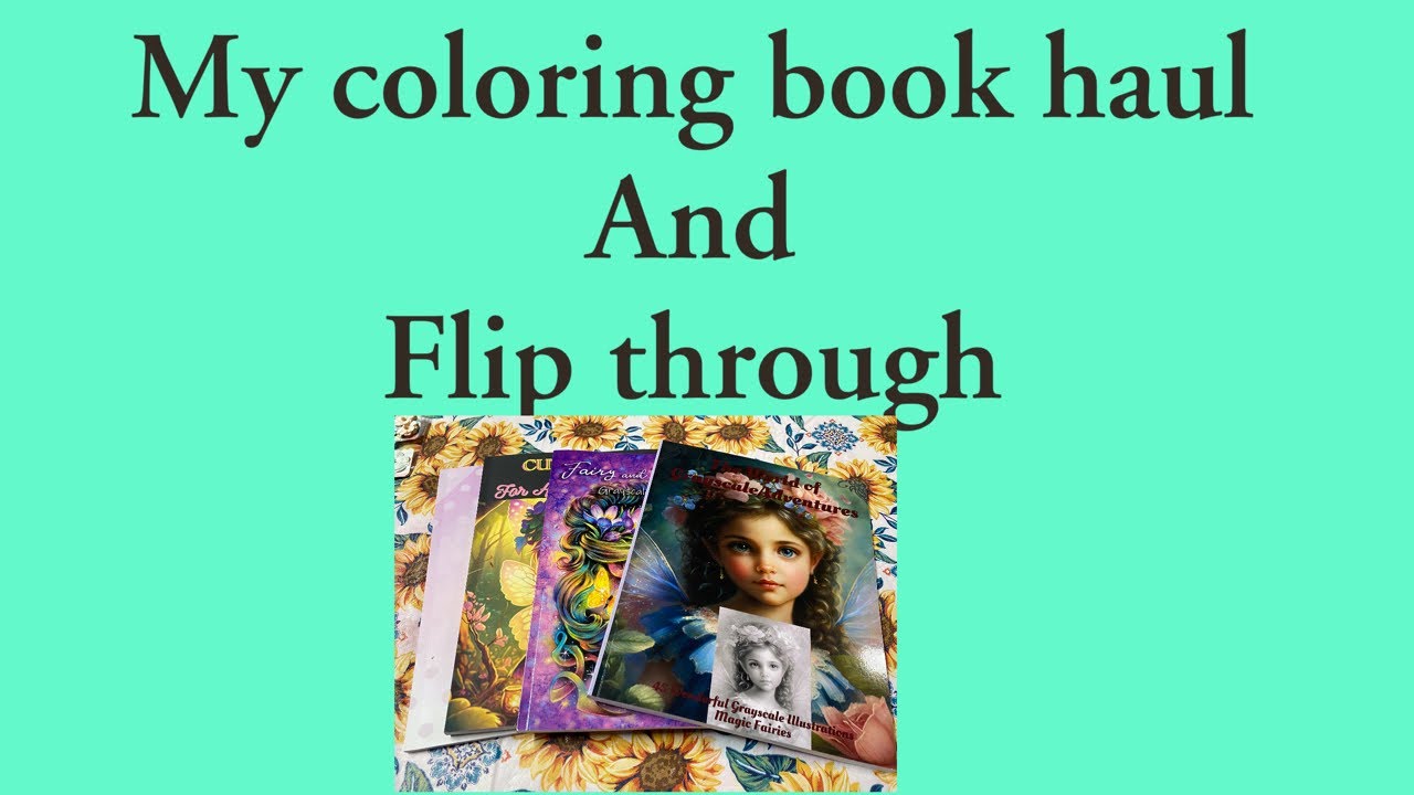 My latest coloring book haul/ flip through - YouTube