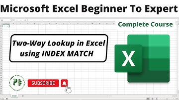 How to - perform a two-way lookup in Excel using INDEX MATCH #indexmatch #exceltutorial