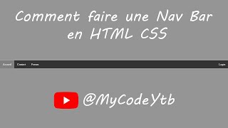Mycode - Nav Bar - Html