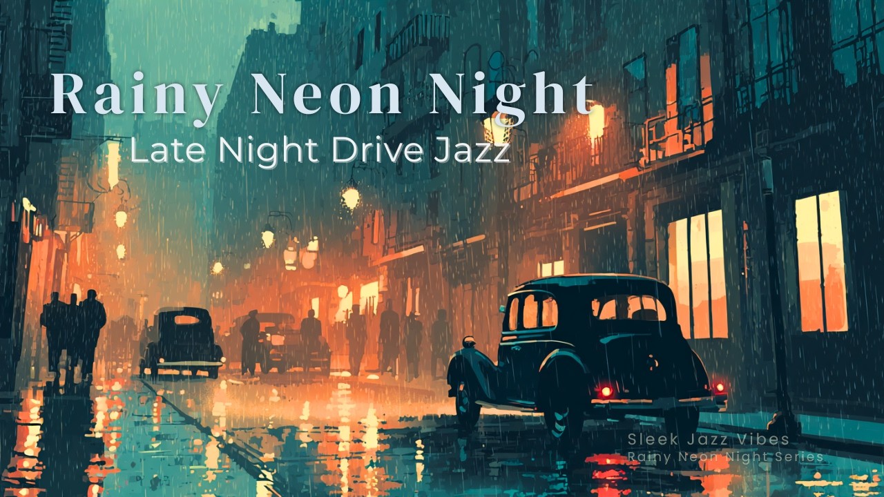 Rainy Neon Nights|Late Night Drive Jazz