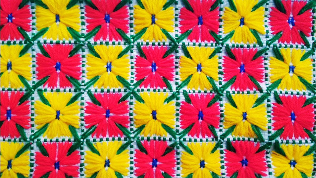 Flower ashon design on empty cement sack.Sitting mat/ason design.vorat ashon idea.Legend Arts