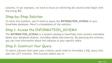 Mastering Snowflake: Selecting All Columns Starting with a Specific Character
