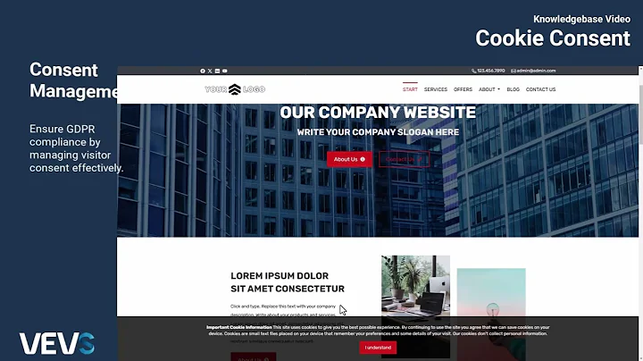 How to Manage Cookie Consent on Your VEVS Website | Easy GDPR Compliance