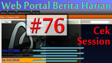 Membuat Web Portal Berita Harian, 76, Online, Pemberian Cek Session