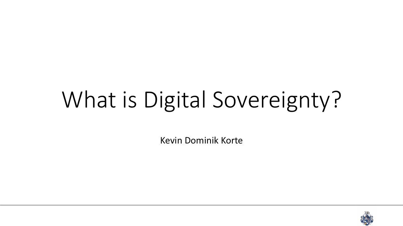 What is Digital Sovereignty?