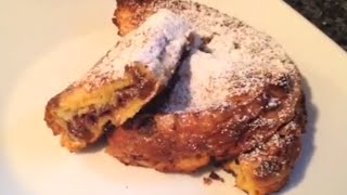 Nutella Stuffed Panettone French Toast!