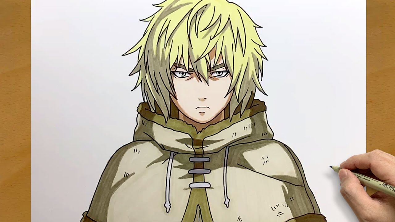 How to Draw Thorfinn from Vinland Saga || Anime Drawing Tutorial Step by Step || Easy Anime Art