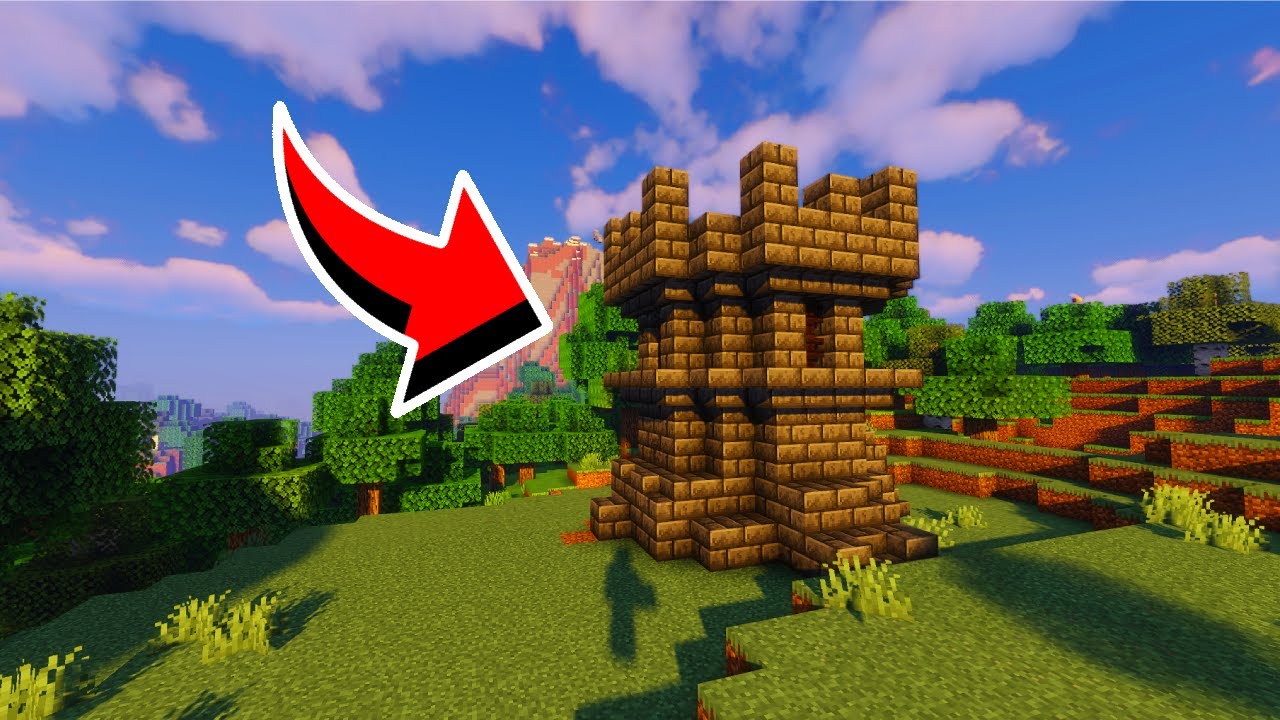 Como Construir uma Torre Medieval no Minecraft (Castelo Muralha) - YouTube