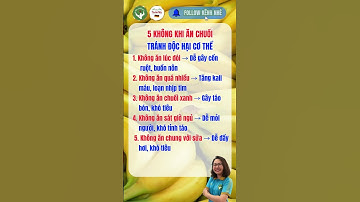 5 KHÔNG KHI ĂN CHUỐI  - TRÁNH ĐỘC HẠI CƠ THỂ!  #sứckhỏeđờisống365 #sứckhỏeđờisống #chuối #ssongs
