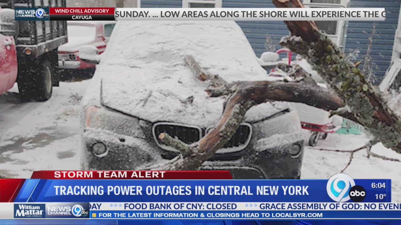 Tracking power outages in Central New York - YouTube