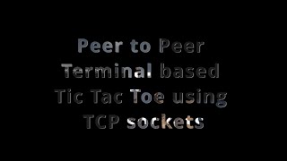 Terminals in TCP | Tic Tac Toe screenshot 2