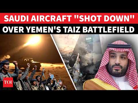 BREAKING: Saudi Aircraft "SHOT DOWN" Over Yemen's Taiz In Direct Hit By Houthis | Wing Loong II