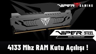 4133 Mhz RAM ! VIPER GAMING PATRIOT STEEL 16 GB RAM KUTU AÇLIŞI ! 4133 Mhz RAM UNBOXING ! PC SETUP