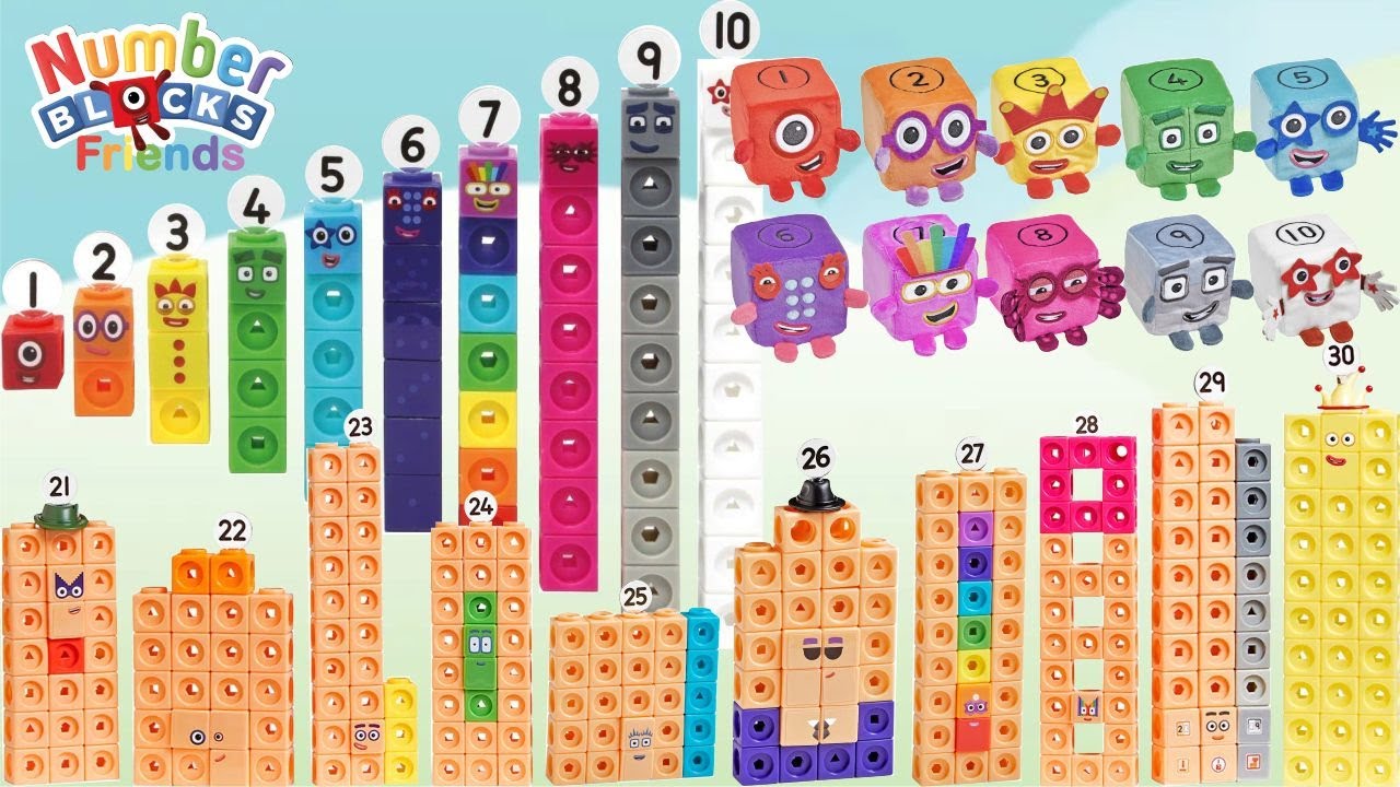 11:43 Minutes Compilation Unboxing Mathlink Cubes Numberblocks 1 100 ...