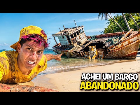 ENCONTREI UM BARCO ABANDONADO NA ILHA *O pior aconteceu !