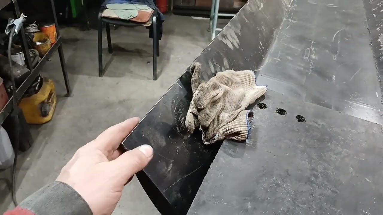 Мини погрузчик своими руками, ремонт отвала для снега, Японского мини трактора.