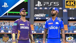 Cricket 24 (PS5) Gameplay : Mumbai Indians vs Kolkata knight Riders || Ar Games League