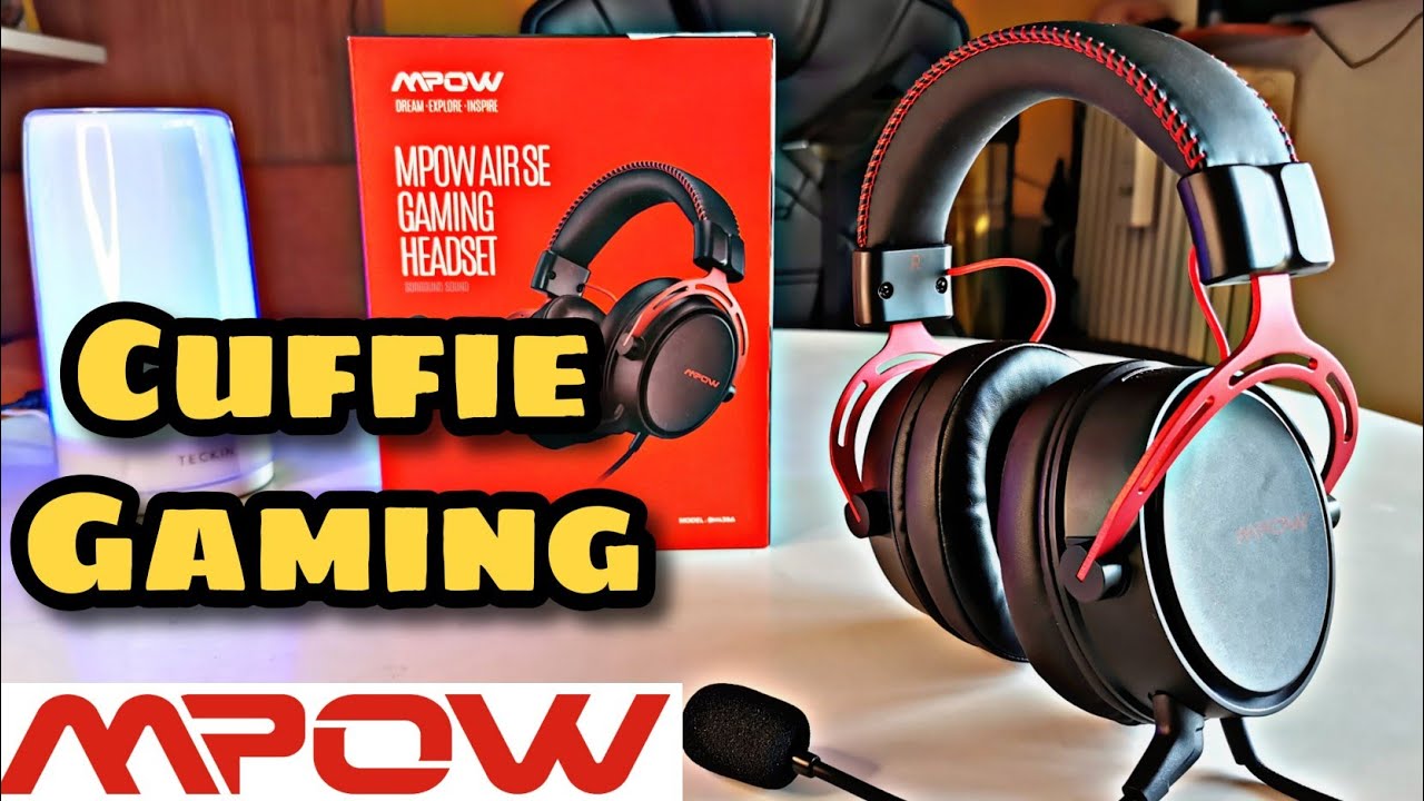 Soulsens/mpow Air Se Gaming Headset Wired Surround Sound Gaming Headphones  With Noise Cancelling Mic In-line Control For Pc - Earphones \u0026 Headphones -  AliExpress