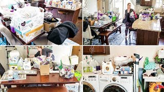 EXTREME DEEP CLEAN, DECLUTTER AND ORGANIZATION | LAUNDRY ROOM CLEANING MOTIVATION