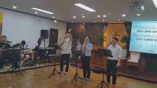 나 같은 죄인 살리신 / 나의 등 뒤에서/ 능치 못할 일 없네/ 지금 여기 계신 성령님 (한승민전도사) 16-08-21 주일오전예배배