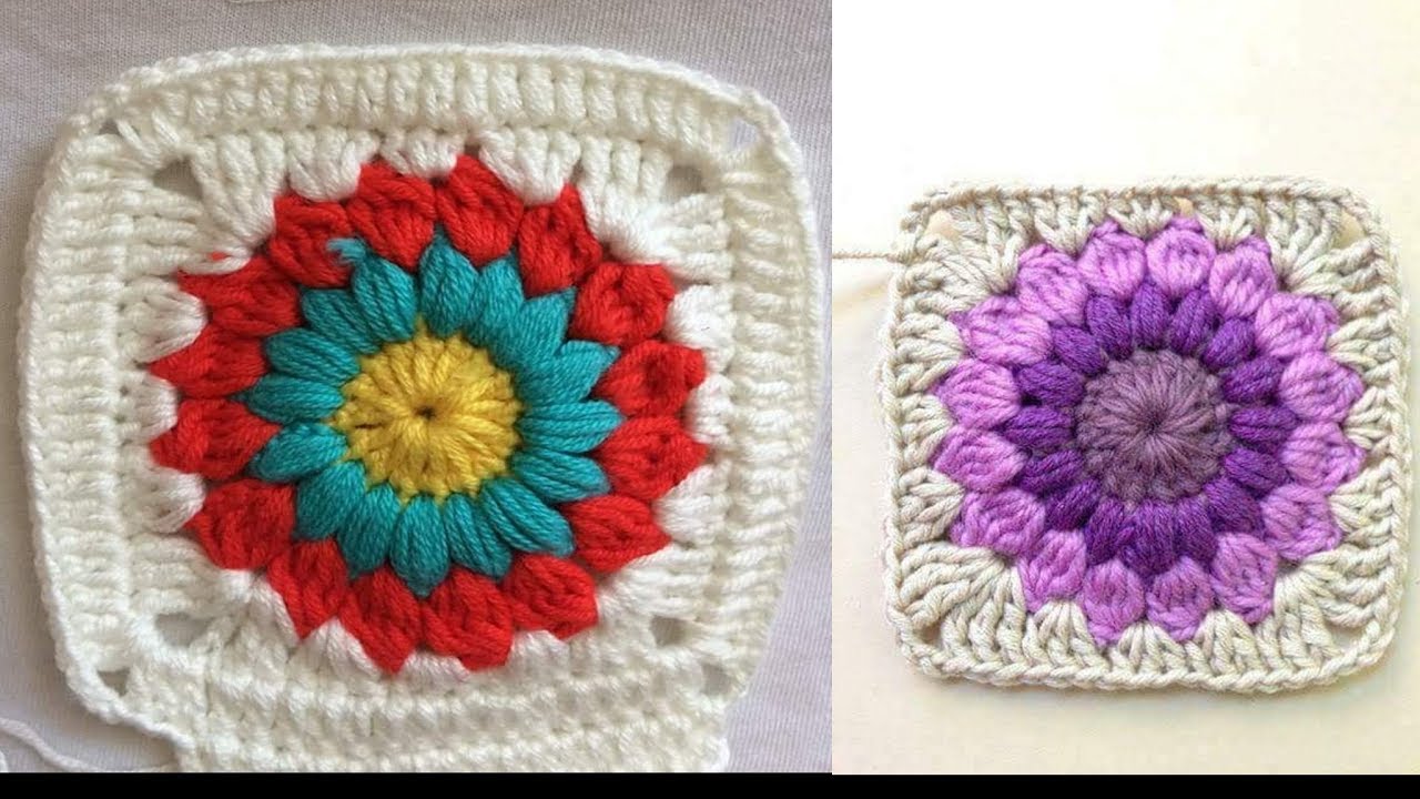 TEJE GRANNYS - CARPETAS . TEJIDOS A CROCHET - YouTube