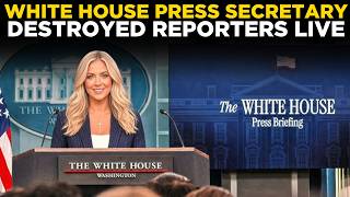 White House LIVE: Press Secretary Fires Back at Reporters During Tense Briefing | Trump News LIVE