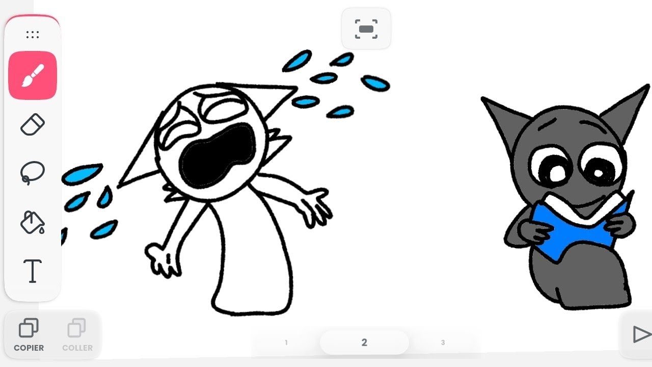 Flipaclip animation | sprunki incerdibox wenda vs gray 