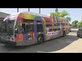 The nfta unveils pridethemed bus