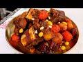 Galbi-jjim (Braised beef short ribs) 갈비찜
