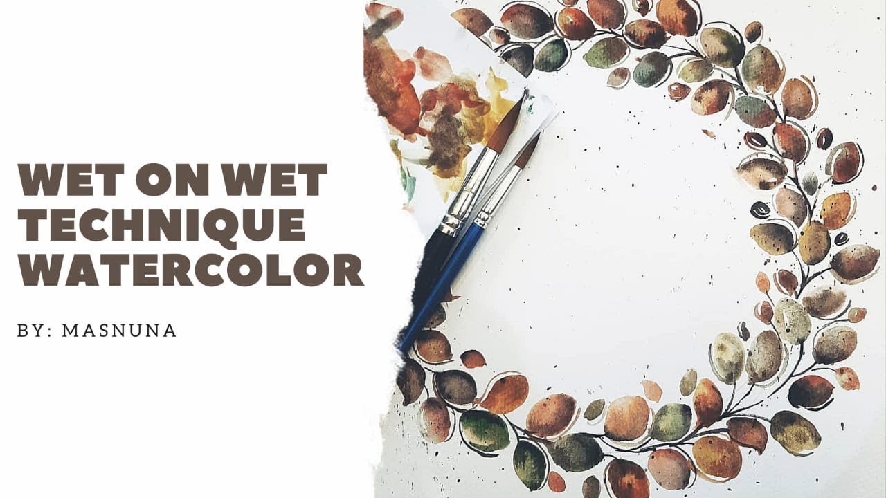 Alat yang digunakan untuk menorehkan cat air pada pewarnaan teknik basah adalah