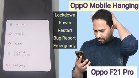 Oppo f21 Pro Hanging and black Screen Problem | Power, Restart, Bug Report, Emergency Screen only