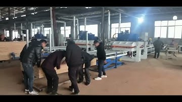 Automatic Blockboard Composer Jointer Machine Line. #blockboard #composer #woodworking  #machine