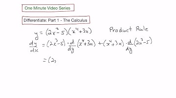 Finding the derivative using the product rule - part 1