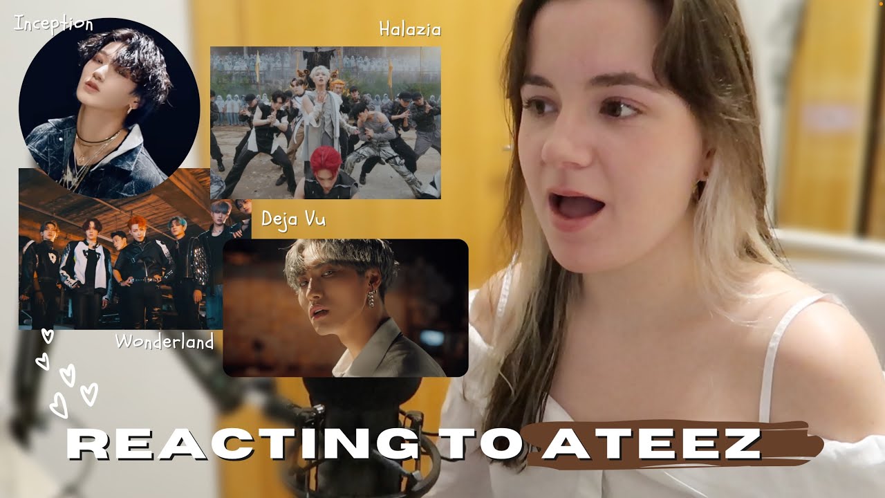 first time reacting to ateez: wonderland, inception, deja vu, halazia (i'm still looking for san)