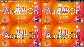 Download lagu RCTI/MNCTV/GTV/RTV - Aircheck Shopee 11.11 Big Sale TV Show 11 Nov 2023