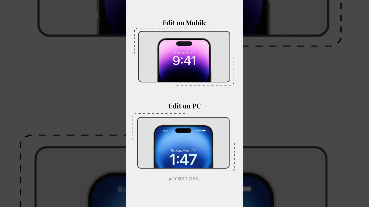 Which one is better Mobile edit or Pc edit? #unitedstates #europe #videoediting #aftereffects