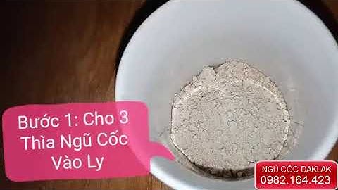 PHA NGŨ CỐC ĐƠN GIẢN KHÔNG VÓN CỤC