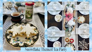 Snowflake Themed Tea Party