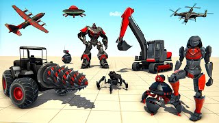 Mech Robot Transformation game 3D unity Mech Excavator game screenshot 2