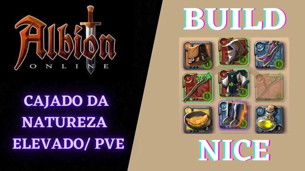 ALBION ONLINE BUILD CAJADO DA NATUREZA ELEVADO PVE / ANTI GANK