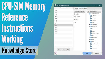 10 Memory Reference Machine instructions || Working || CPU-SIM || Computer Architecture Practicals