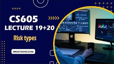 CS605 lec 19 & 20| Risk types| by SmartWorkZONE in Urdu.