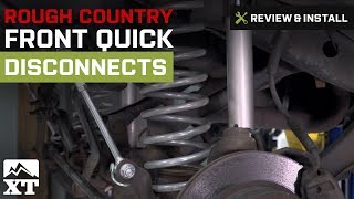 Jeep Wrangler Rough Country Front Quick Disconnects (1997-2006 TJ) Review & Install