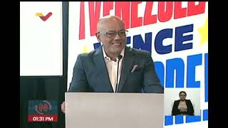 Jorge Rodríguez, rueda de prensa del Comando de Campaña Venezuela Nuestra, 4 de junio de 2024