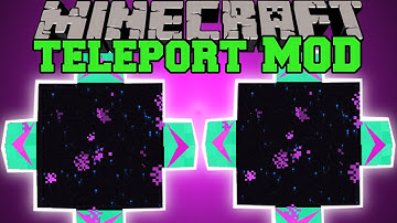 Minecraft: TELEPORT MOD (TRAVEL THROUGH DIMENSIONS!) TelePad Mod Showcase