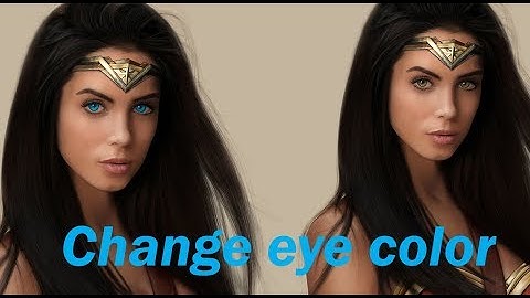 How to change eye colour in adobe photoshop 7 0 in Urdu Hindi By Technical Moon
