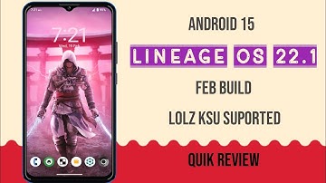 Lineage OS 22.1 Android 15 ! With LOLZ KSU Supported kernel/Mi439 Redmi 8,8A,8A Dual